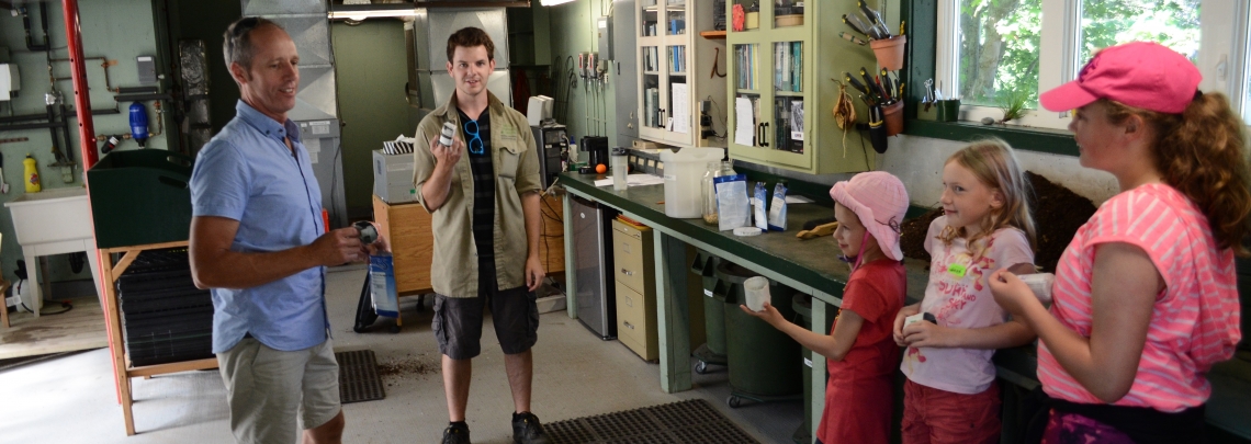 Image of Children in Greenhouse