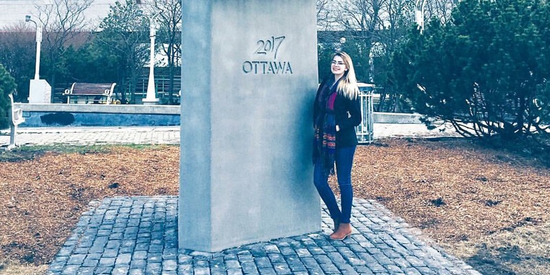 Nicole Noseworthy at city hall in Ottawa, Ont. Submitted photo