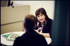 Faculty member consults with one of CITL's teaching consultants about their teaching practice.