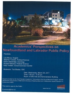 Academics' Perspectives on Newfoundland and Labrador Public Policy