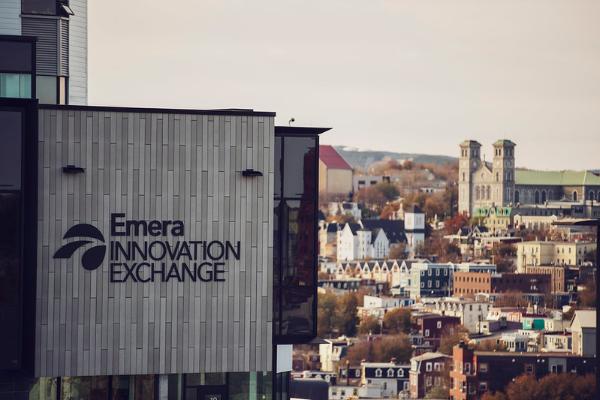 Emera Energy Exchange building overlooking St. John's