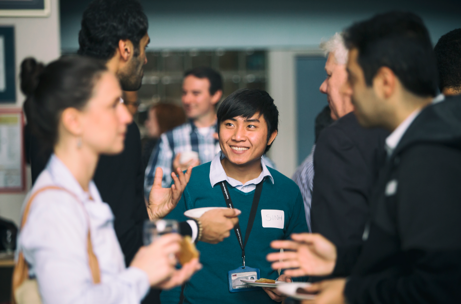 students networking