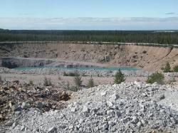 Abandones Mining Pit, Pine Point, NWT