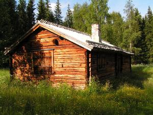 Small early 19th century farmhouse, Sweden.