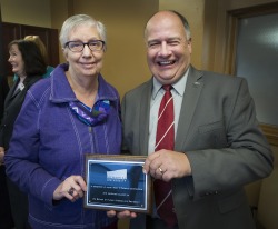 Joyce (Noel) O'Doherty with Dr. Gary Kachanoski