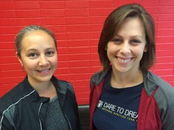 Ballet school representatives Angie Seto and Ashleigh Powell