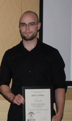 Davis Forman with award