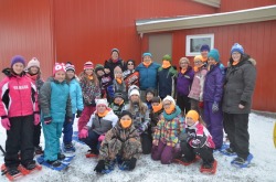 Students with Dr. Loeffler in Little Hearts Ease