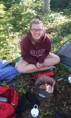 Danielle Adams at the 2545 class weekend adventure during summer 2016.