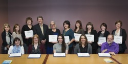 Participants of the Workplace Mindfulness program received their certificates in December 2015.