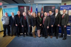 Announcement group shot