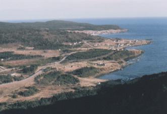 A view of Conche from Sailor Jack's look-out, Conche, Newfoundland