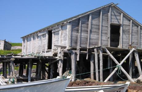 Fishing store and stage, Wadham's Harbour, Little Fogo Island 