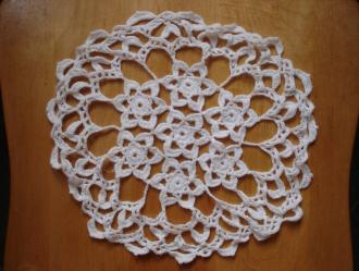 Rice, Betty. A doily crocheted by Betty Rice, Main Brook