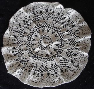 							 Tucker, Irene. A circular doily made by Irene Tucker, Quirpon