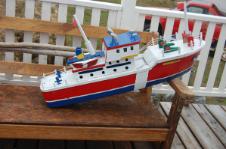 Young, Lloyd. A boat model made by Lloyd Young, Quirpon