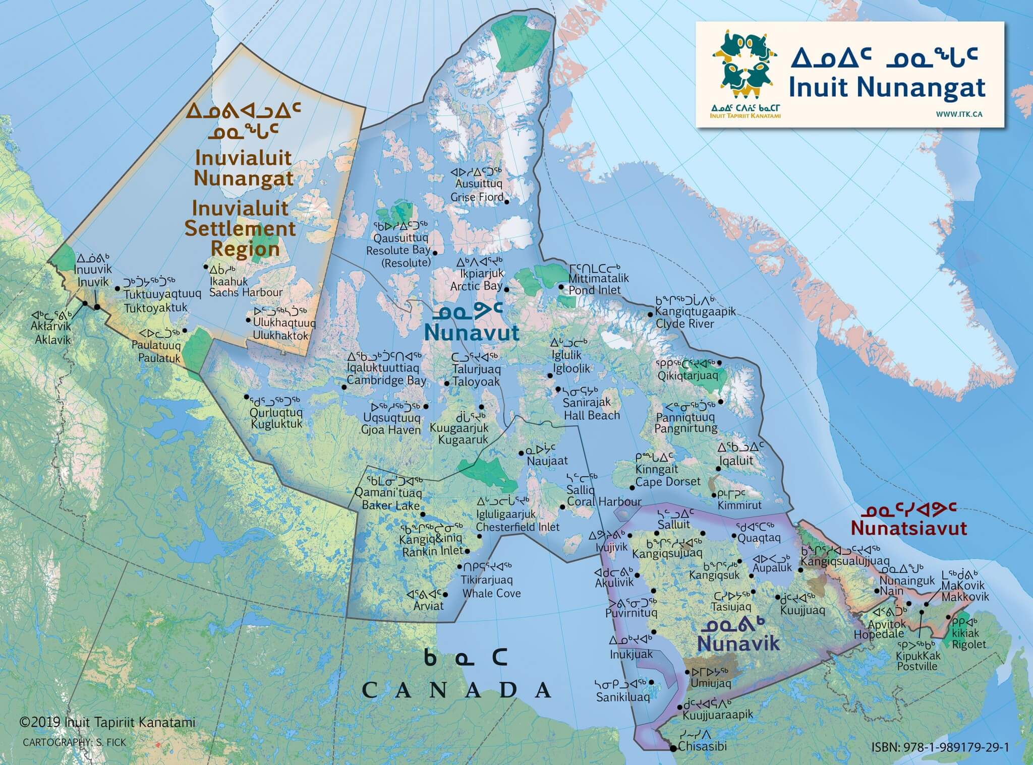 Map of Inuit Nunangat