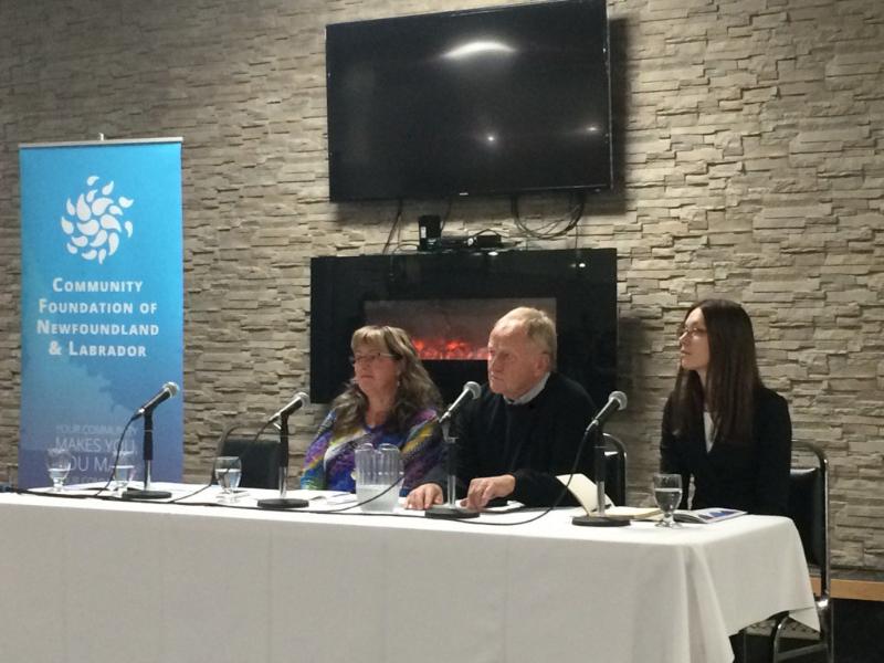 Karen Oldford, Keith Storey and Halina Sapeha at Vital Signs NL Panel