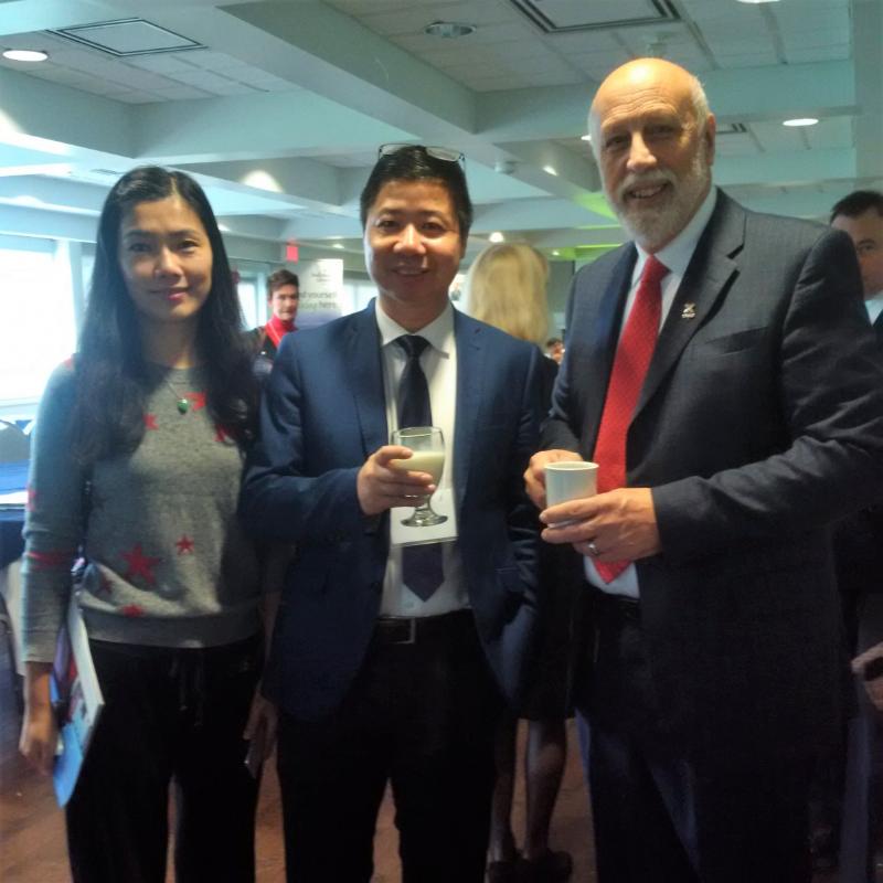Jane Zhu, Tony Fang and Al Hawkins