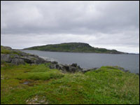 Looking eastward from sod house