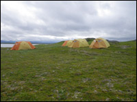 Camp on Norman's Island looking northwest