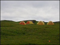 Norman's Island camp looking north