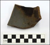 French stoneware pottery fragment