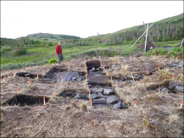 Pigeon Cove excavation site looking northeast