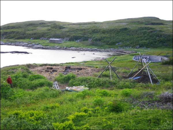 Overview of Pigeon Cove excavation site looking northwest