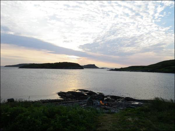 Pigeon Cove sunset, looking west