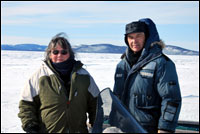 Doris and Lew Davis, on the way to Indian Harbour