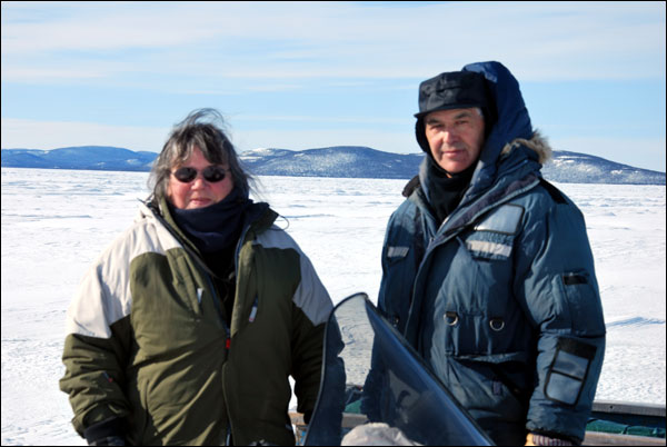 Doris and Lew Davis, on the way to Indian Harbour