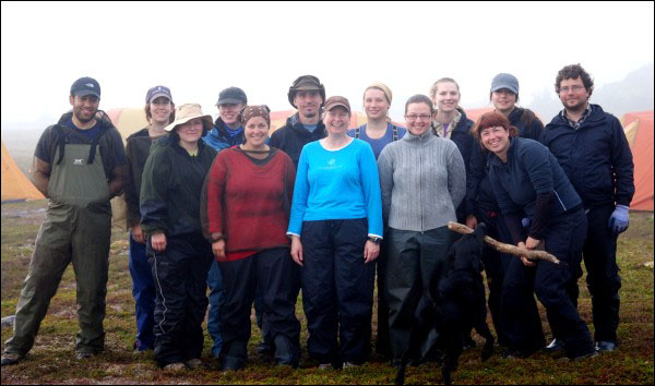 The crew at Indian Harbour, July 2010