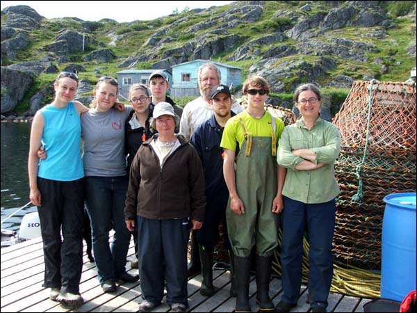 Marianne Stopp's crew at the end of their field season. 