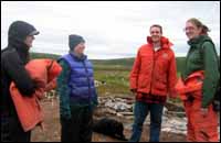 Amy Fay and Josh Keddy visiting Indian Harbour