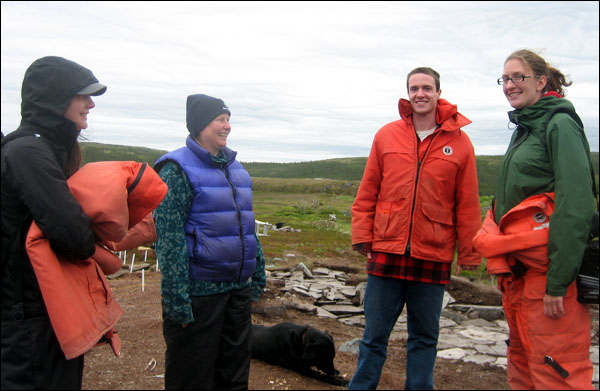 Amy Fay and Josh Keddy visiting Indian Harbour