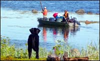 The Indian Harbour crew breaks camp and heads for home - Aug 12, 2009.