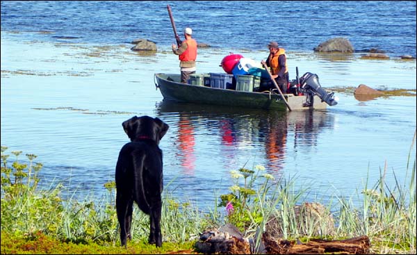 The Indian Harbour crew breaks camp and heads for home - Aug 12, 2009.