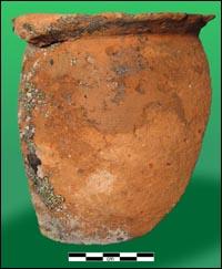 Breton earthenware pot fragment