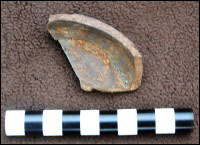Stoneware pottery fragment from House 3