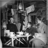 Interior of cabin, Labrador, NL, ca. 1915