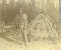 Edward Richard, an Innu, at North West River HBC post, Labrador, NL, 1891