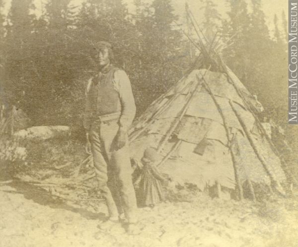 Edward Richard, an Innu, at North West River HBC post, Labrador, NL, 1891 Edward Richard, an Innu, at North West River HBC post, Labrador, NL, 1891