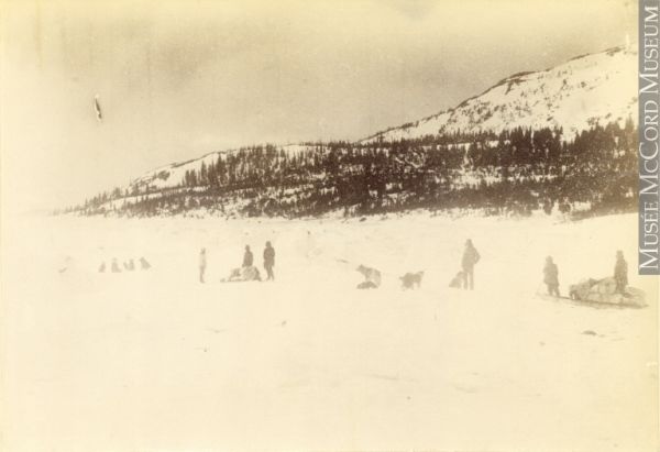 Dog teams Leaving Rigolet, Labrador, NL, 1898 Dog teams Leaving Rigolet, Labrador, NL, 1898