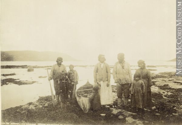 Innu family, Esquimaux Bay, Labrador, NL, about 1885 Innu family, Esquimaux Bay, Labrador, NL, about 1885