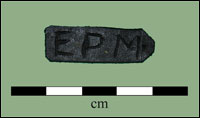 Nineteenth-century Leather Tag , Sandwich Bay