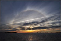 Beautiful sunset, Sandwich Bay