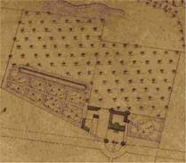 Figure 2 Sulpician estate on Mount Royal, James Cane, <em>Topographic and Pictorial Map of Montreal, 1846