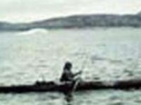 woman in kayak