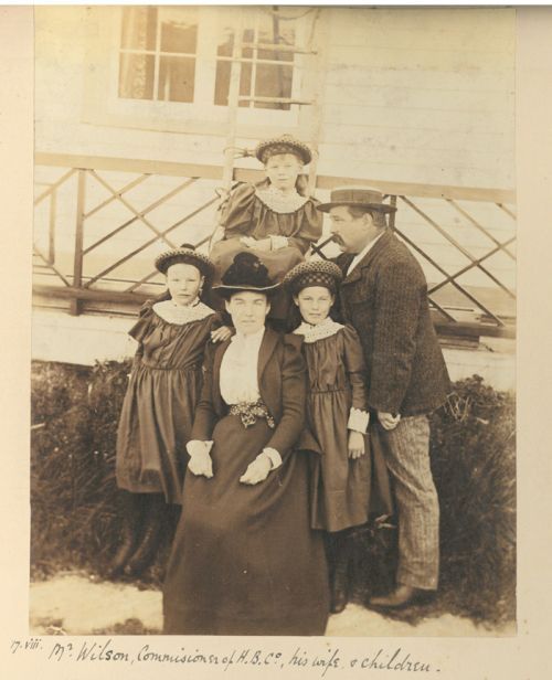 commissioner of hudson bay company with wife and children